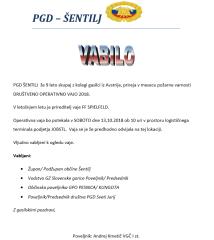 PGD ŠENTILJ DRUŠTVENA OPERATIVNA VAJA